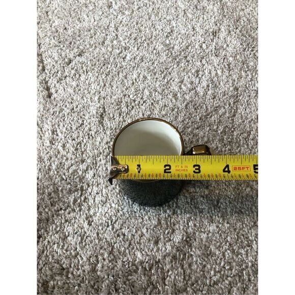 Sembol Pure Bone Porcelain Four Piece Set Black and Gold Cup and Plate - Picture 11 of 15